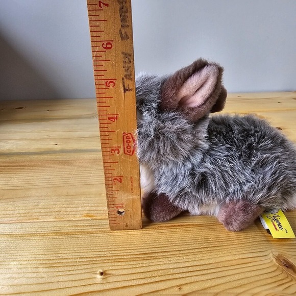 Aurora Miyoni Tots Bunny‎ Rabbit Plush 6" Gray Realistic Stuffed Animal Toy - Picture 11 of 12